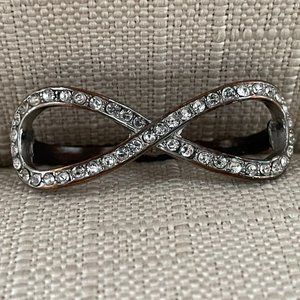 Jewelry | Women Ring Double Finger Rings Infinity Crystal Accent Ring ...